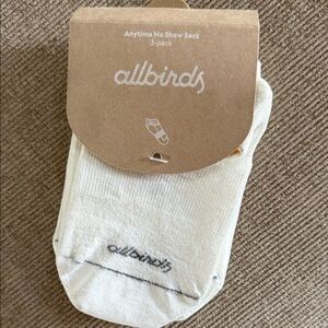 allbirds Cream No-Show Athletic Socks - 3-Pack Mens 9-12 Womens 11